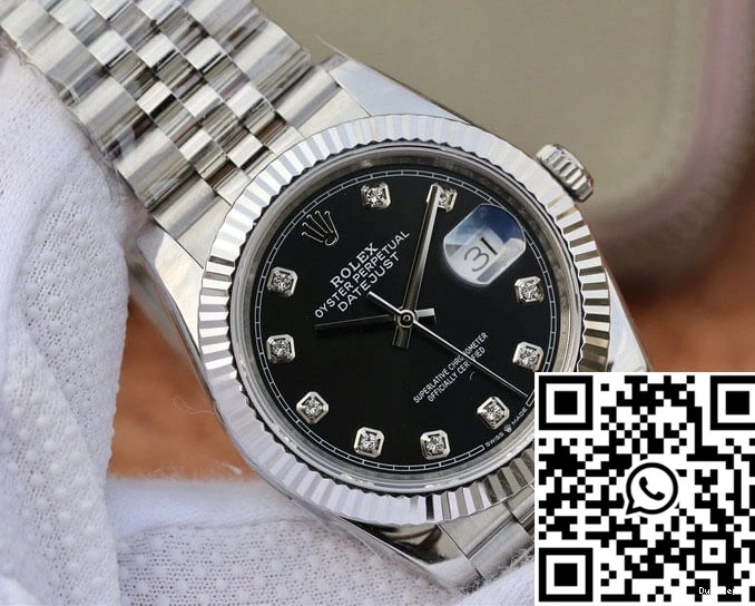M126234-0027 Diamond-se Dial Factory Black Rolex GM Datejust 0317